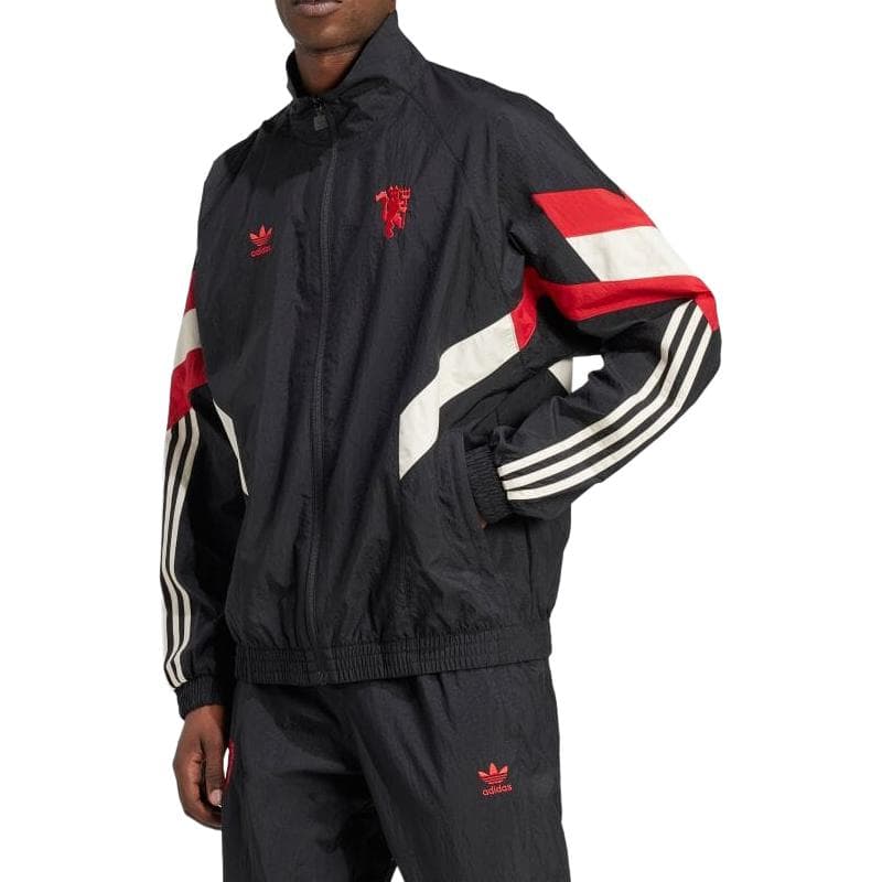 Куртка Adidas Originals Manchester TRACK TOP Куртки Пальто Мужской Черный - изображение 5