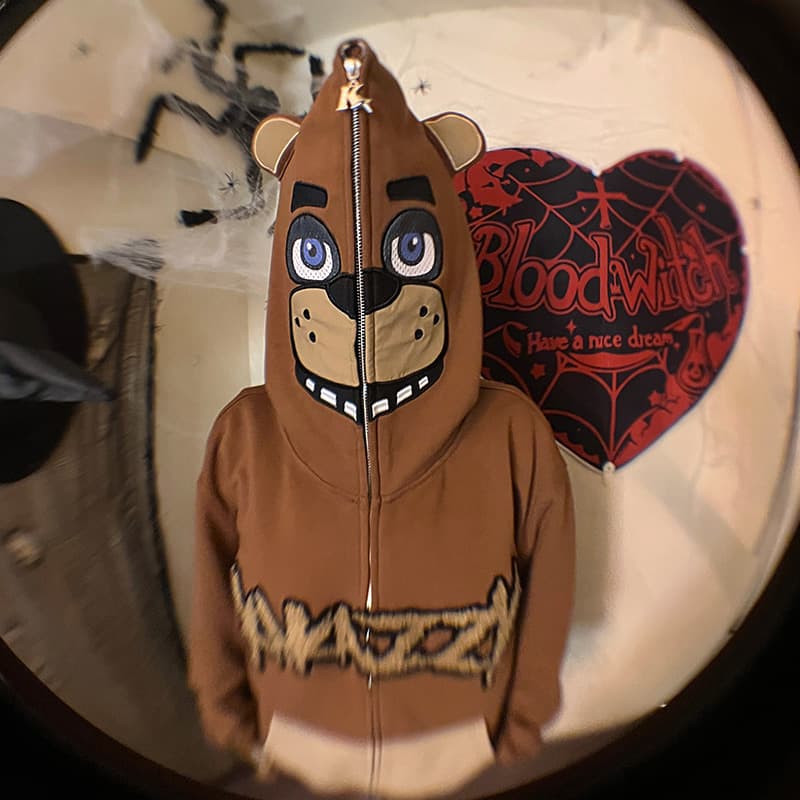 Худи KAKAZZY Bear Hoodie Full Zip - изображение 8