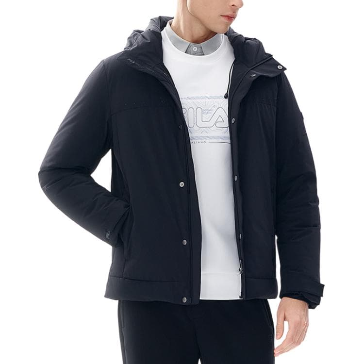 Зимняя куртка FILA Hooded Down Jacket Black - изображение 4