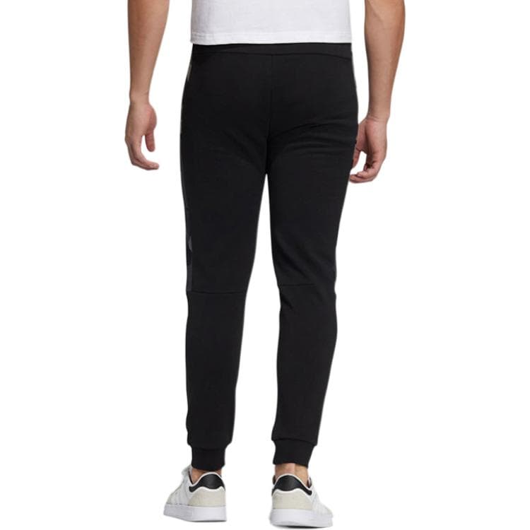 Штаны Adidas Neo Черные Мужские Вязаные Спортивные Штаны - изображение 2