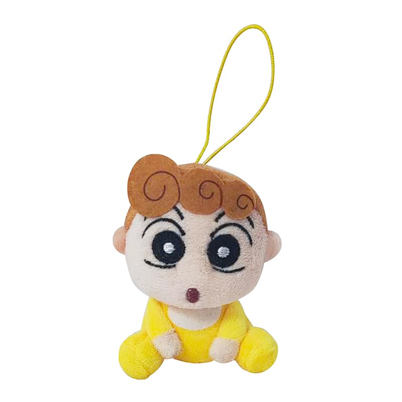 Crayon Shinchan Синносукэ Нохара Брелок Сумка Декоративный элемент Милый стиль Маленький Белый Маленький Новый - изображение 1
