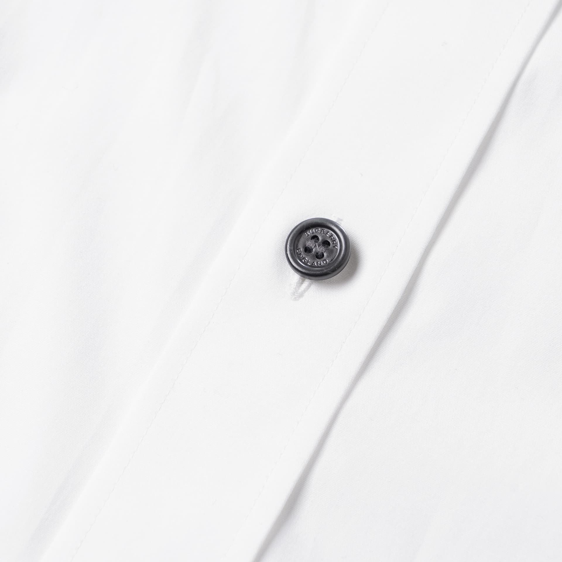 Рубашка Burberry Logo Polo Shirt White - изображение 3