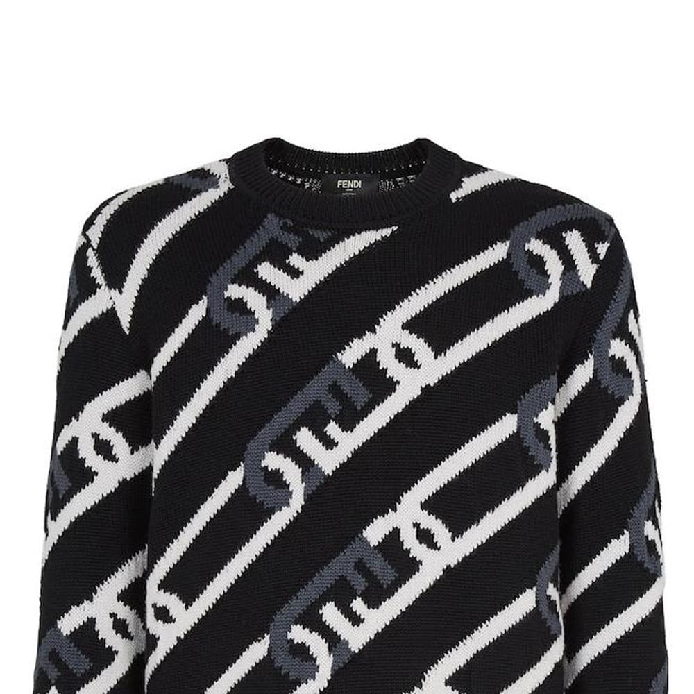 Кофта Fendi Sweater Black — фото 5