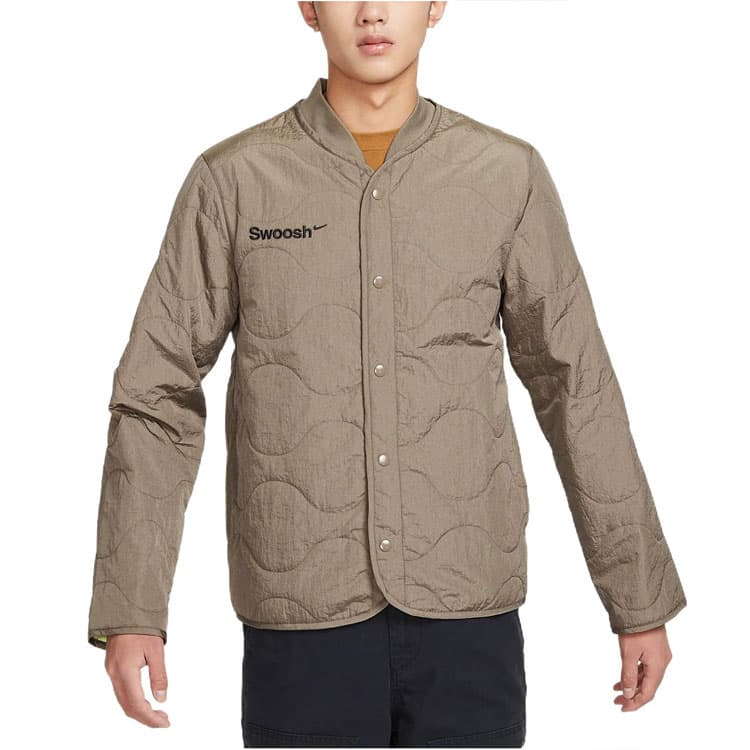 Куртка Nike Logo Baseball Jacket Brown - изображение 3