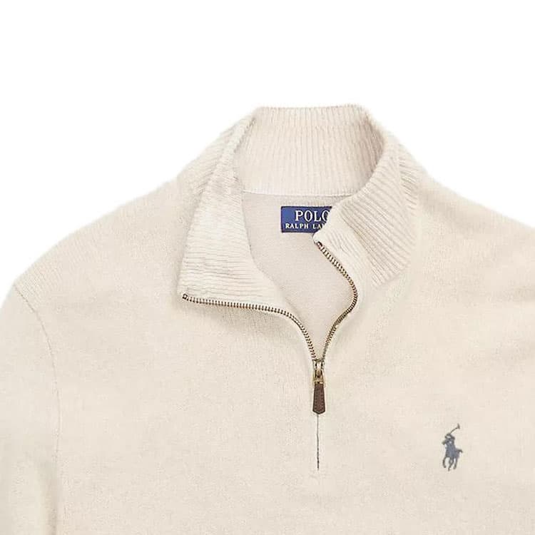 Кофта Polo Ralph Lauren Half-Zip Sweater White - изображение 4