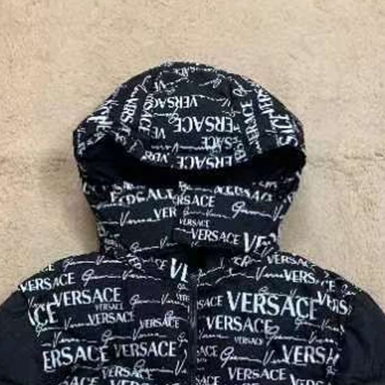 Зимняя куртка Versace Reversible Hooded Down Jacket Black - изображение 5