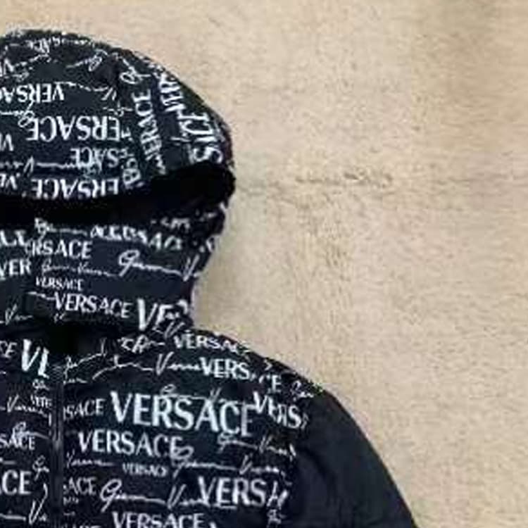 Зимняя куртка Versace Reversible Hooded Down Jacket Black - изображение 7