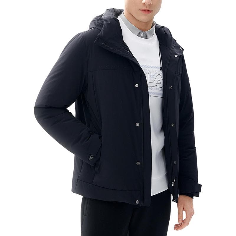Зимняя куртка FILA Hooded Down Jacket Black - изображение 3