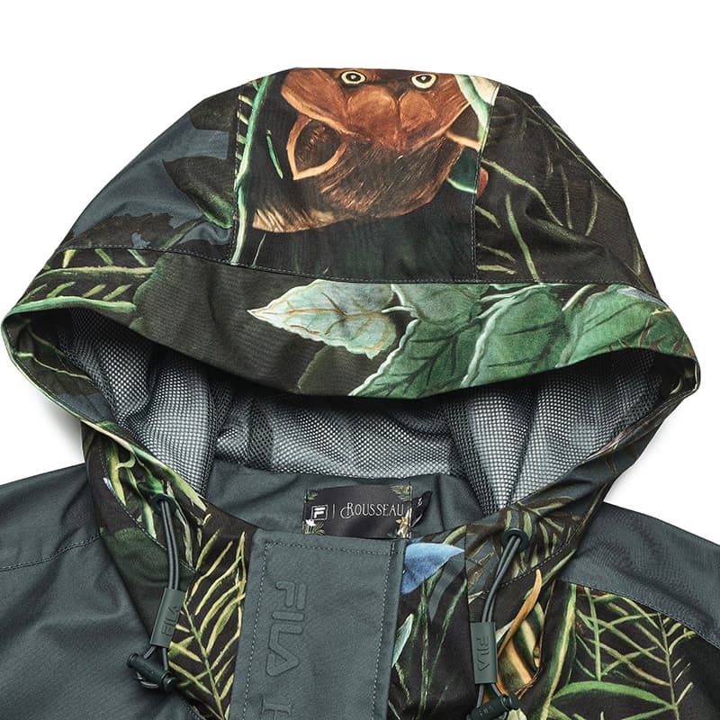 Демисезонная куртка FILA x LUSUO Heritage Windbreaker Мужская с принтом по всей поверхности - изображение 5