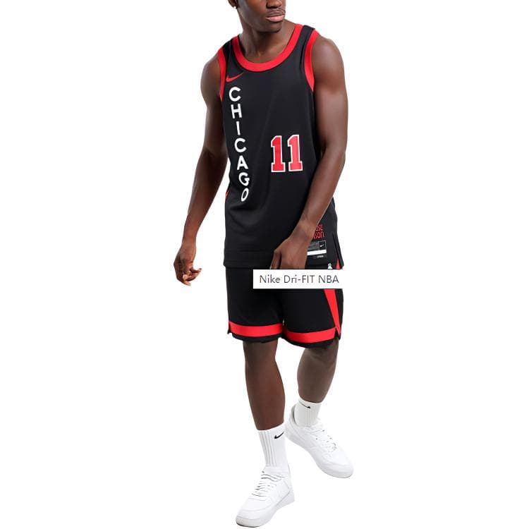 Баскетбольная майка Nike Dri-Fit NBA Swingman Jersey Chicago Bulls DeMar DeRozan 11 Black - изображение 3