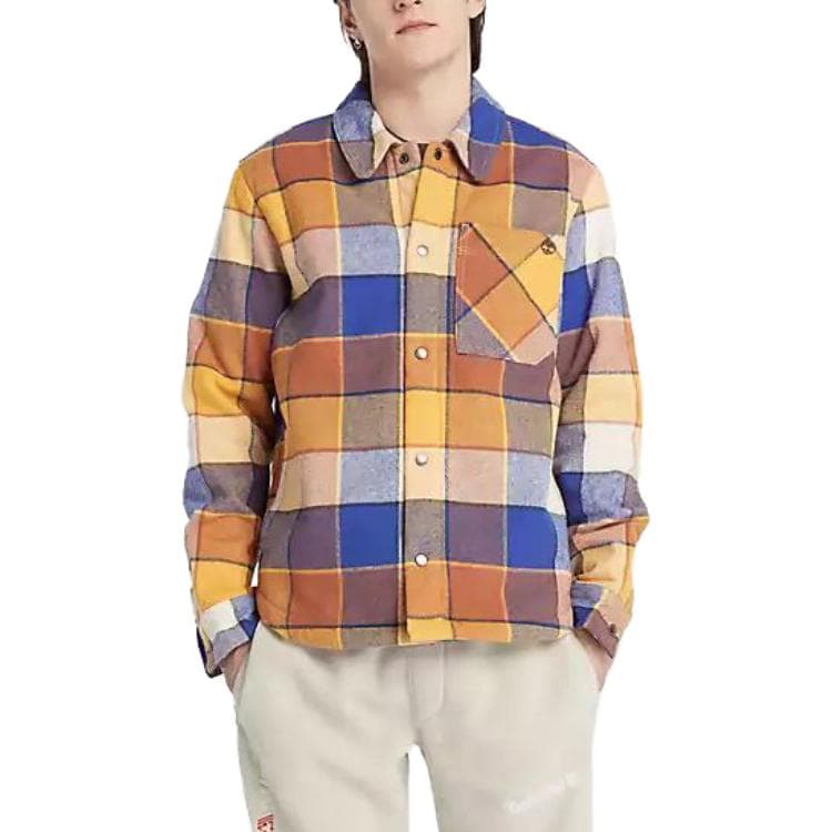 Рубашка Timberland Organic Cotton Fleece-Lined Overshirt - изображение 4