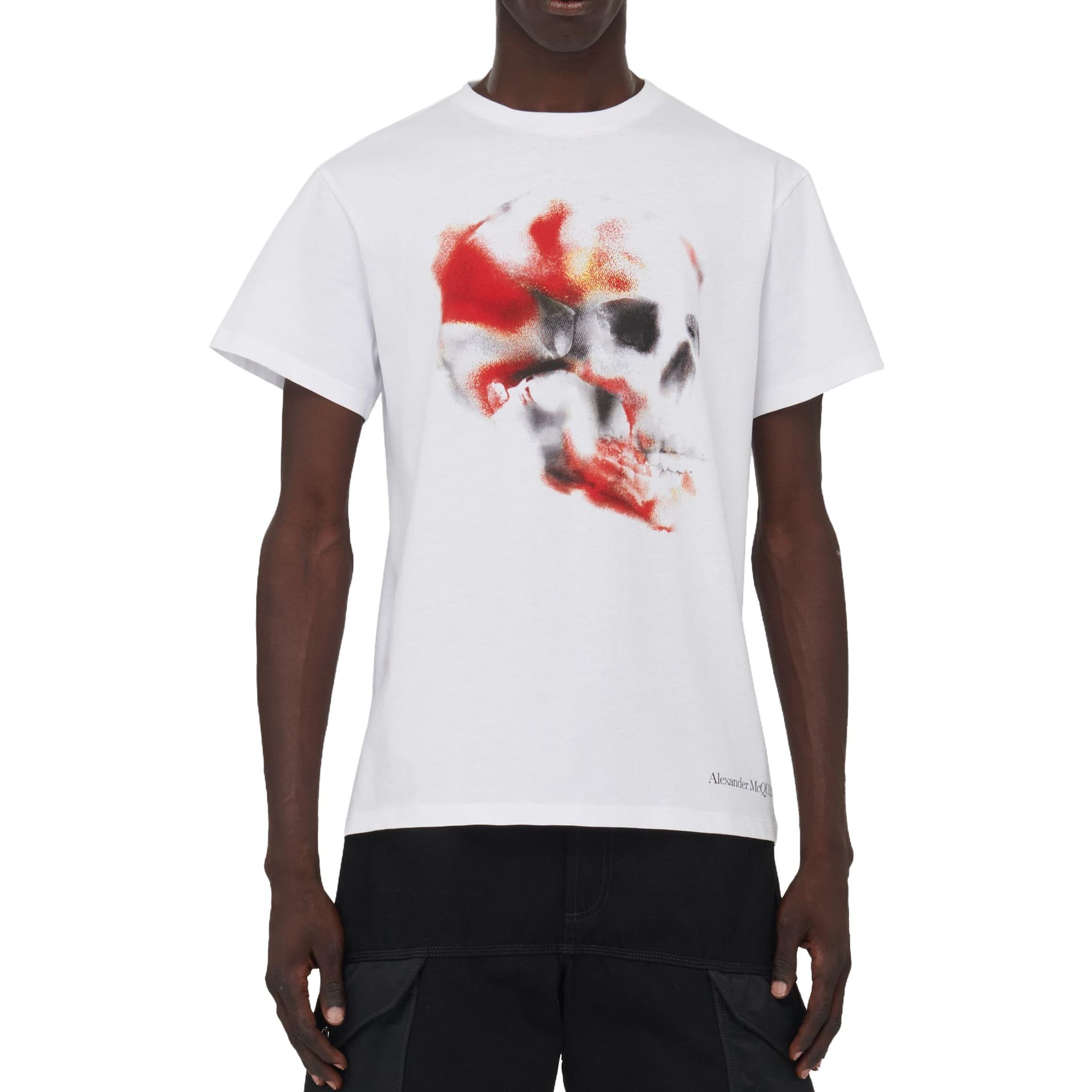 Футболка Alexander McQueen Obscured Skull T-Shirt T - изображение 3