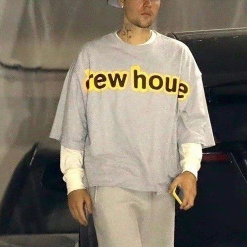 Футболка Drew House FW22 Boxy Ss Tee Heather Grey LogoT - изображение 4