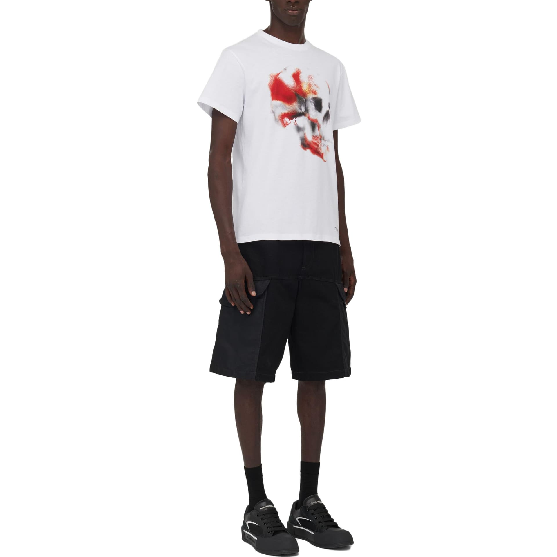 Футболка Alexander McQueen Obscured Skull T-Shirt T - изображение 5