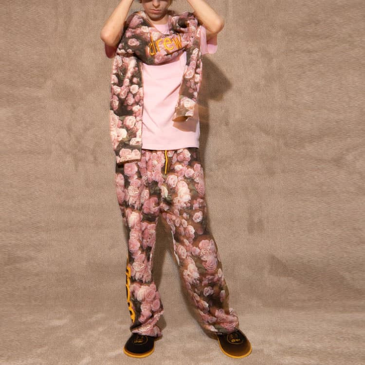 Худи Drew House logo scribble crewneck roses - изображение 4