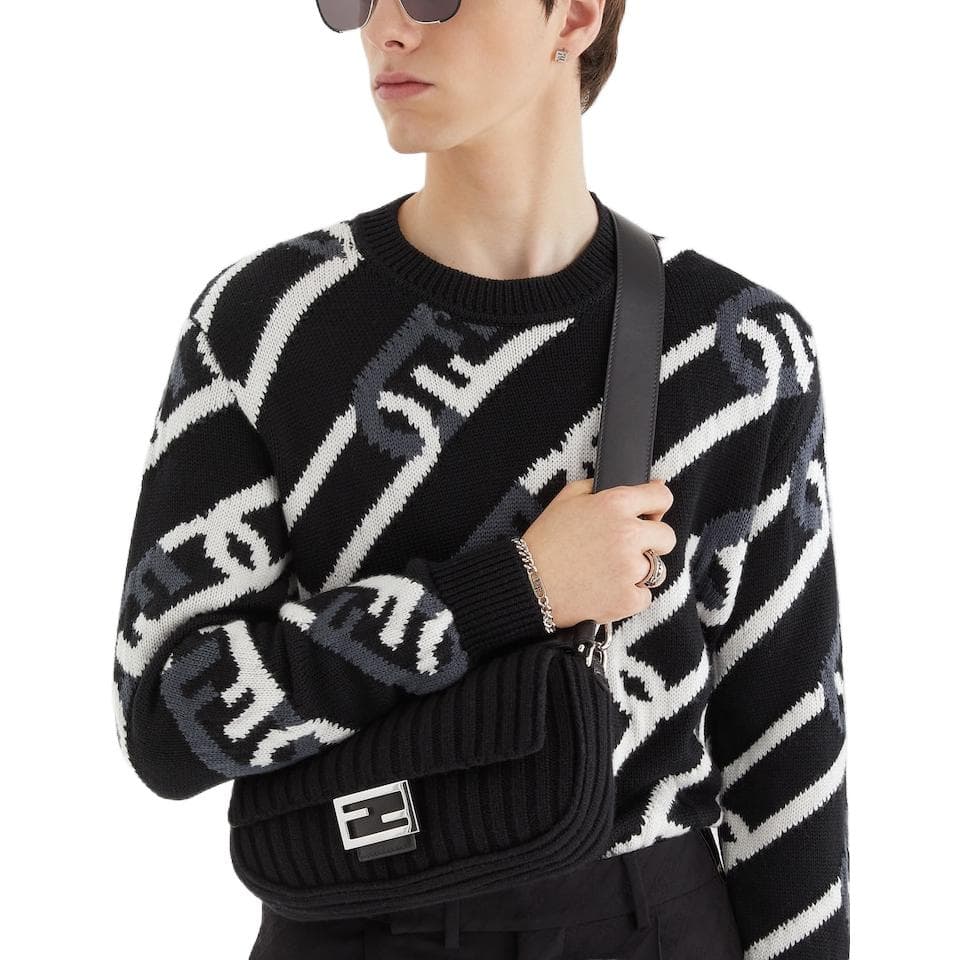 Кофта Fendi Sweater Black — фото 6