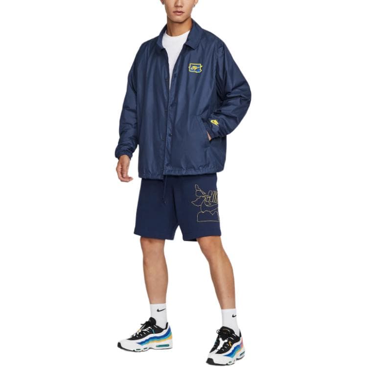 Куртка Nike Клуб Куртки и Пальто Мужские Полночь Морской Синий - изображение 5