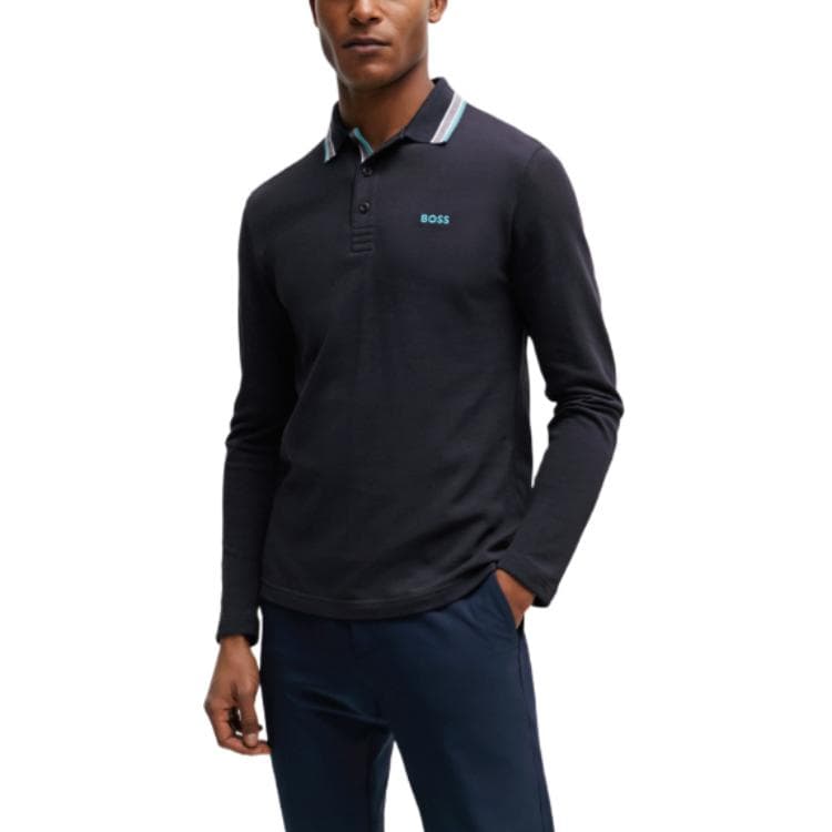 Поло HUGO BOSS Cotton-Piqu Polo Shirt With Contrast Logo PoloPolo - изображение 2