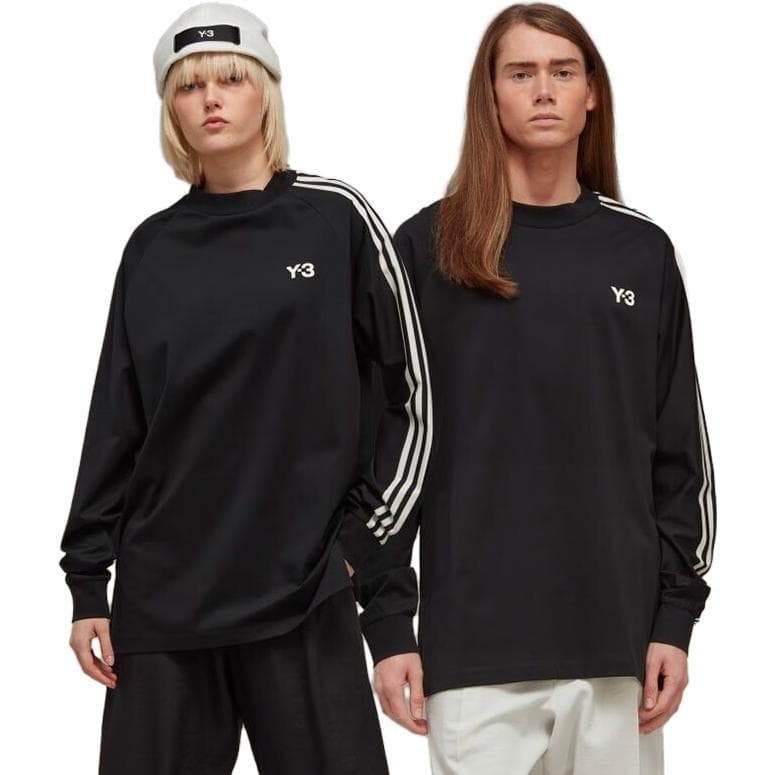Кофта Y-3 Long Sleeve Logo Tee Black - изображение 2