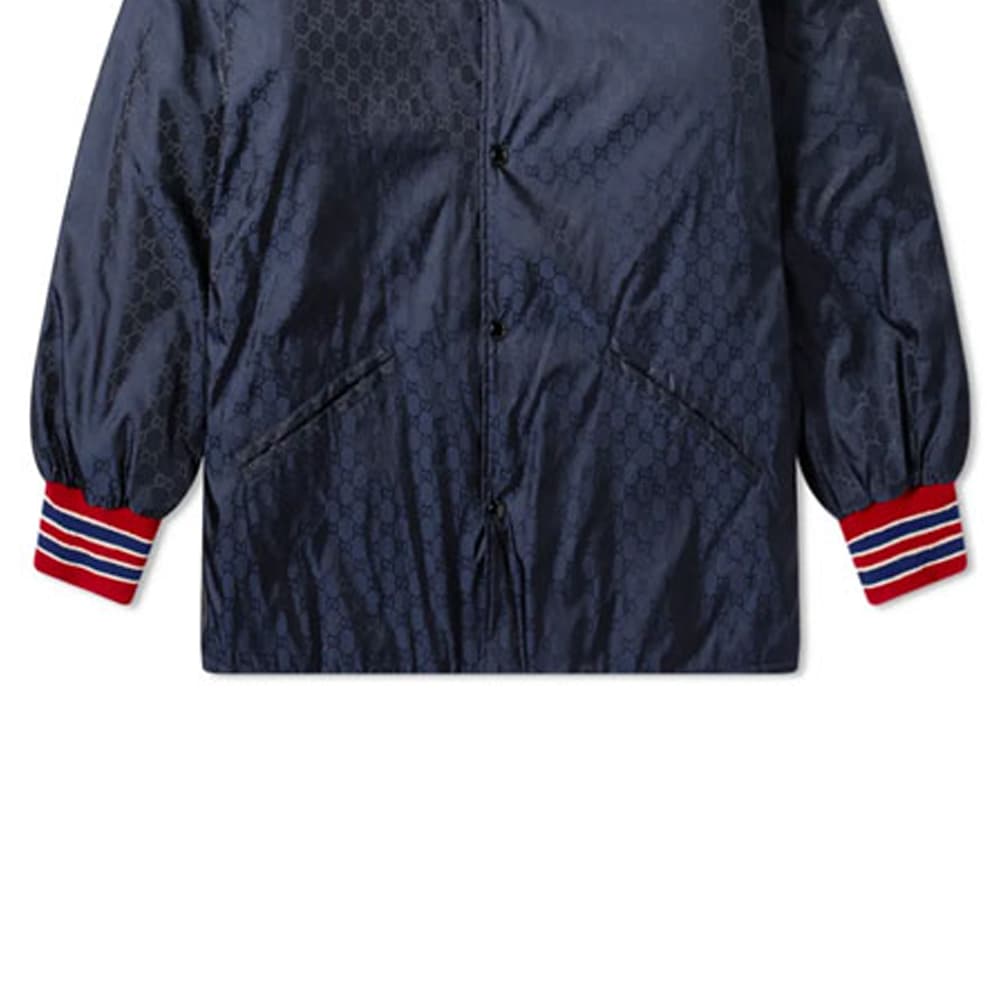 Куртка Gucci GG Jacquard Jacket Navy - изображение 6