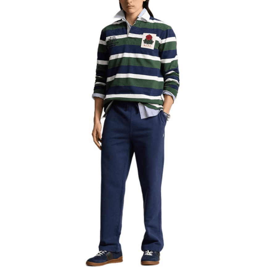 Штаны Polo Ralph Lauren FW24 Повседневные брюки Классическая версия Мужские Морской синий - изображение 2