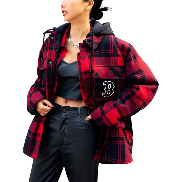 Куртка MLB Hooded Jacket Red - изображение 3