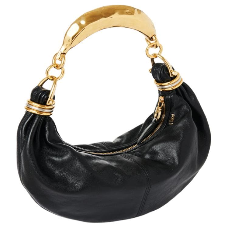 Сумка Chloe Small Crescent Shoulder Bag Black - изображение 3