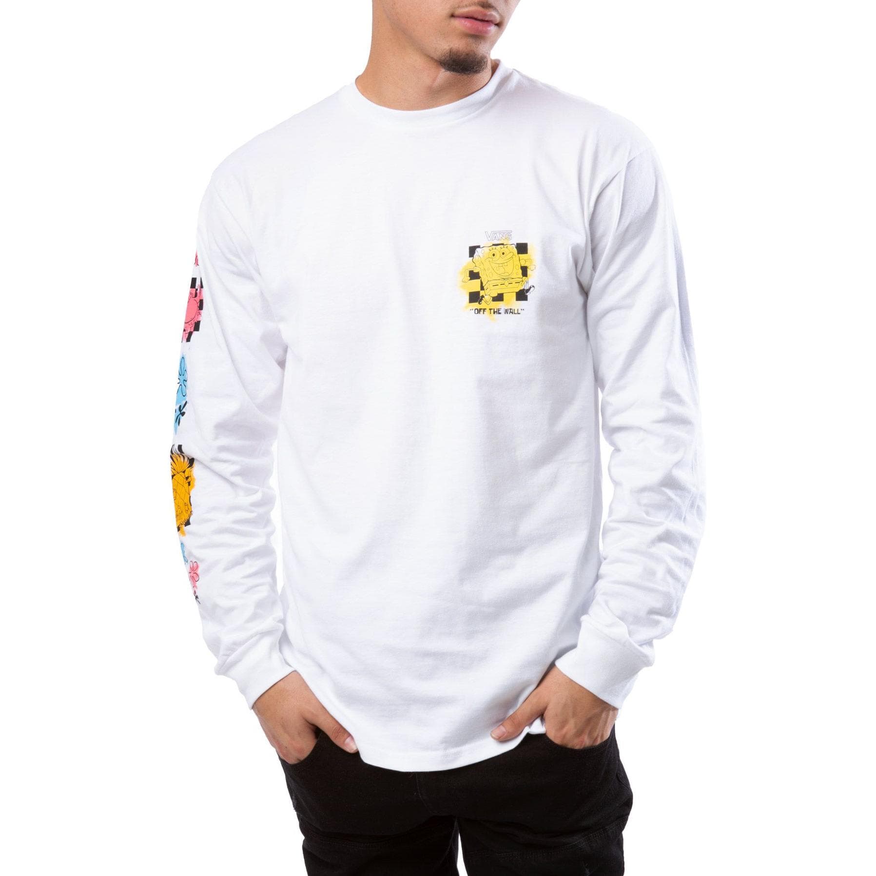 Футболка Vans SpongeBob T-Shirt Мужская Белая - изображение 3