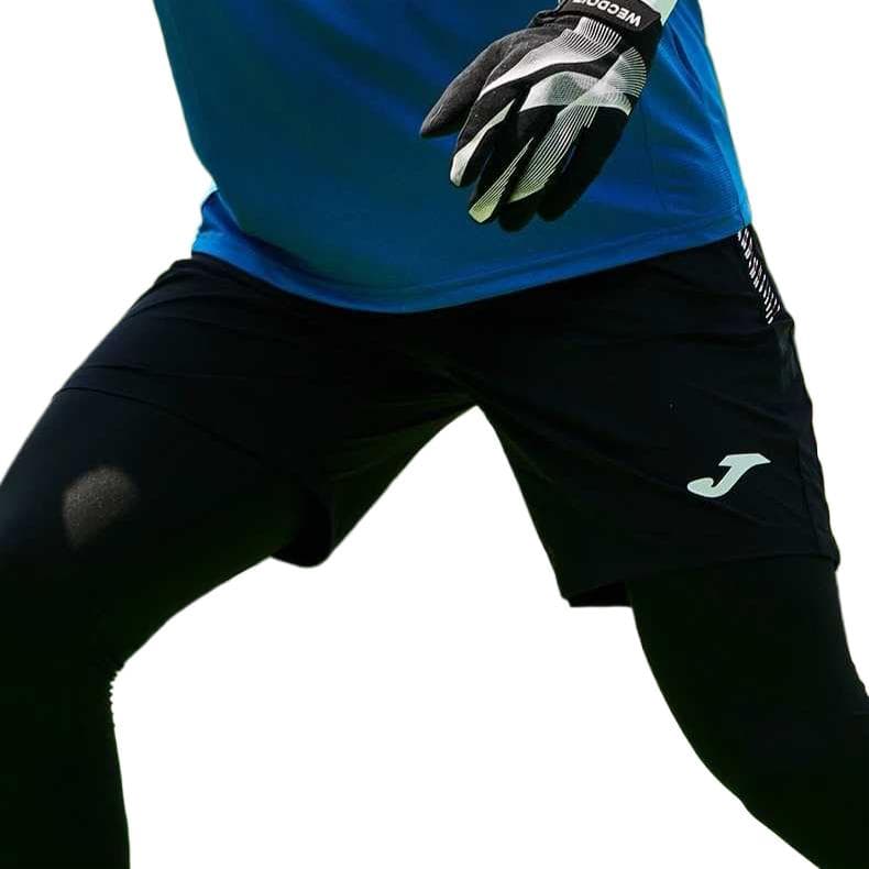 Тренировочные штаны Joma Мужские спортивные шорты черного цвета - изображение 3