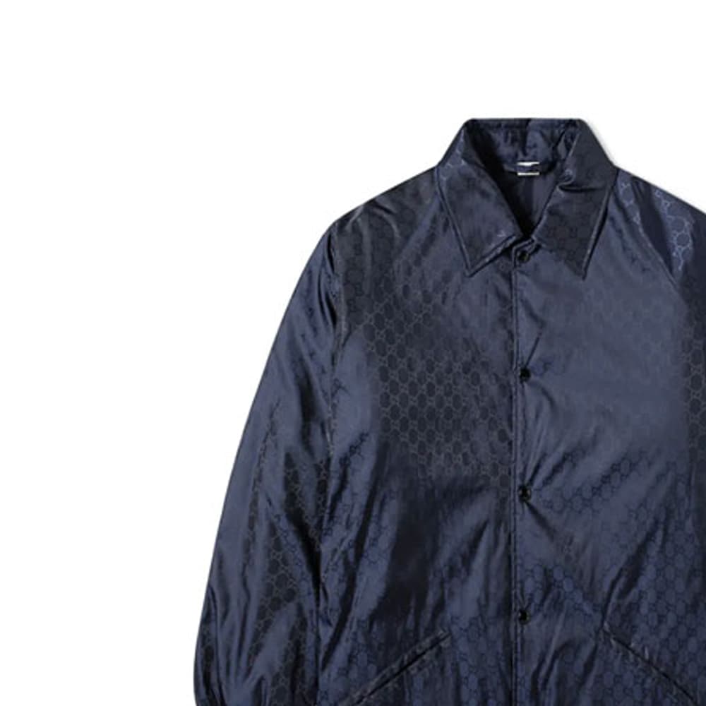 Куртка Gucci GG Jacquard Jacket Navy - изображение 5