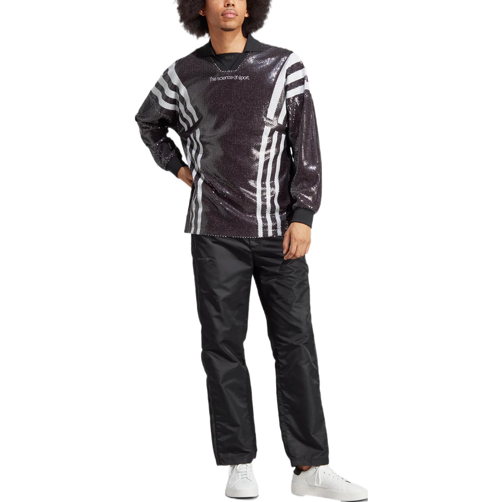 Худи Adidas Originals Blue Version Collection Черные Мужские Толстовки - изображение 2