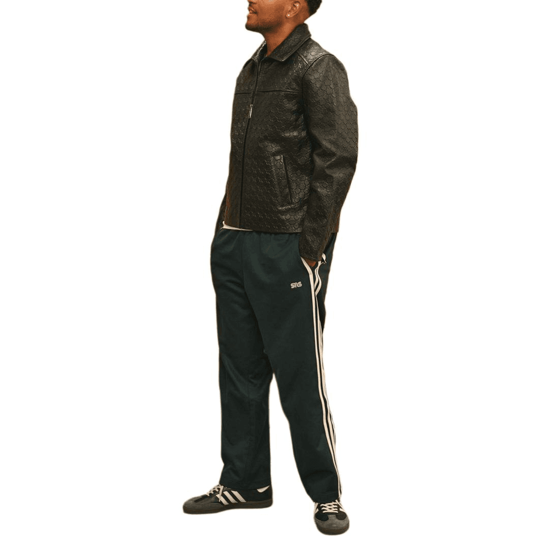 Штаны Adidas Originals x Track Top x SNS FW24 Повседневные штаны Унисекс Тень Зеленый - изображение 3