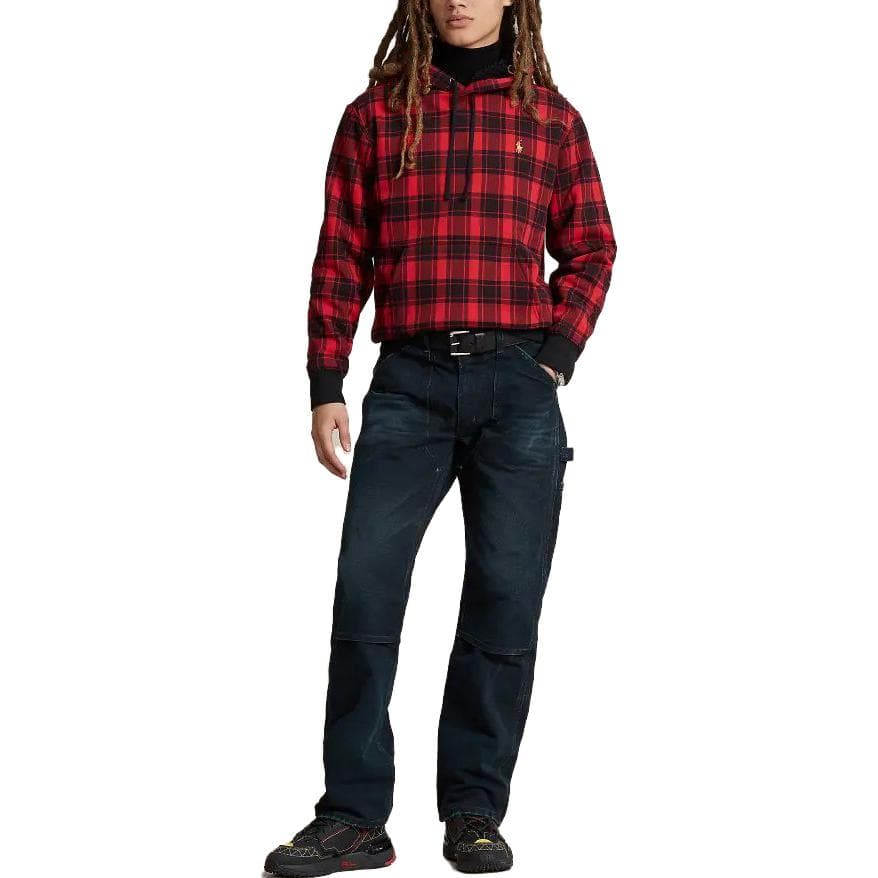 Худи Polo Ralph Lauren Plaid Pile Fleece Hoodie Logo - изображение 2