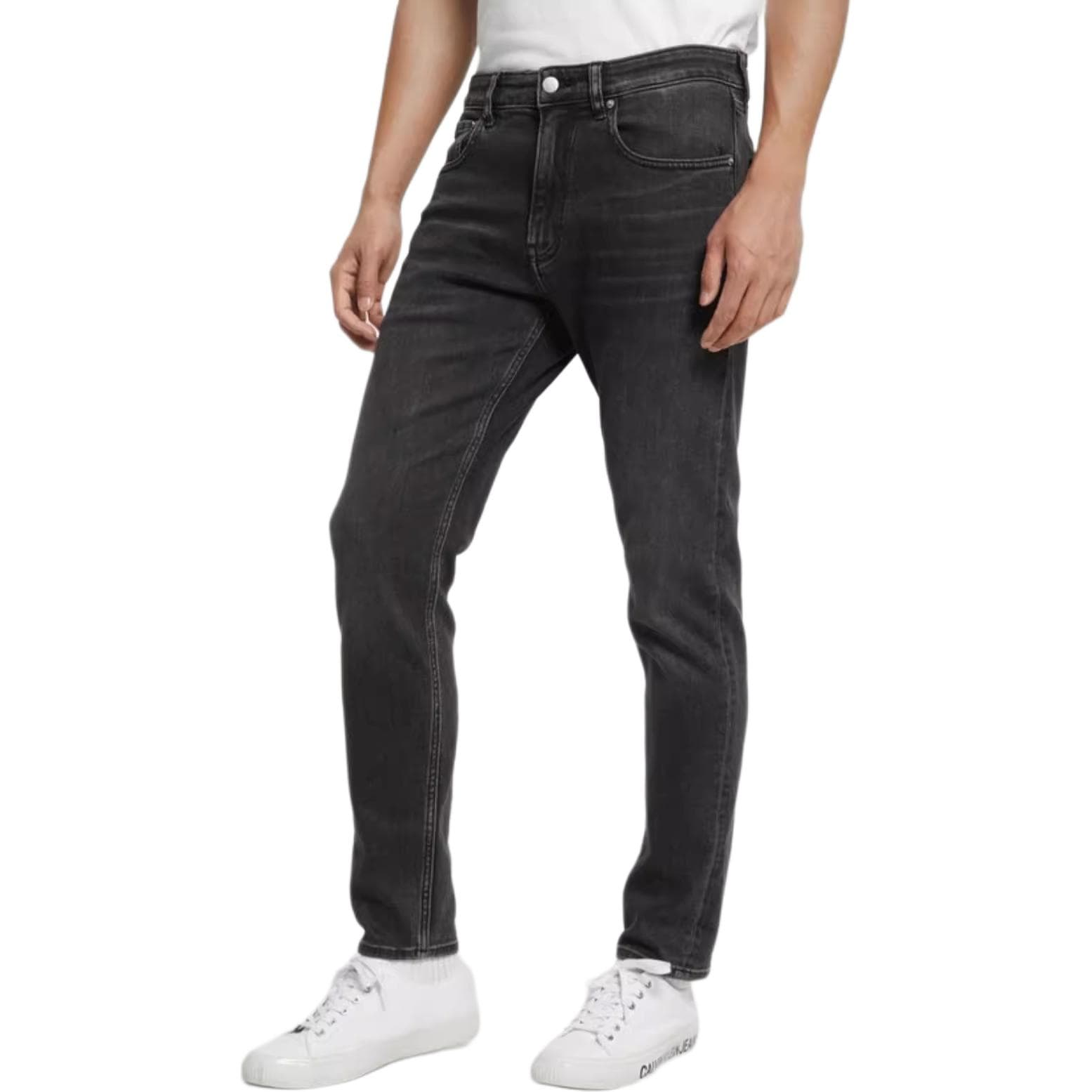 Штаны Calvin Klein Джинсы Мужские Деним Черный - изображение 2