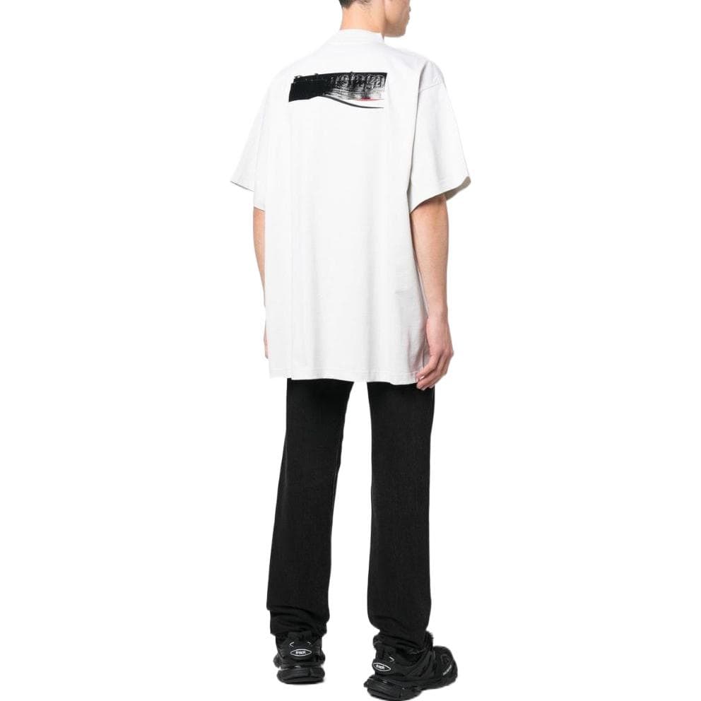 Футболка Balenciaga SS23 Embroidered Logo T-Shirt White - изображение 3