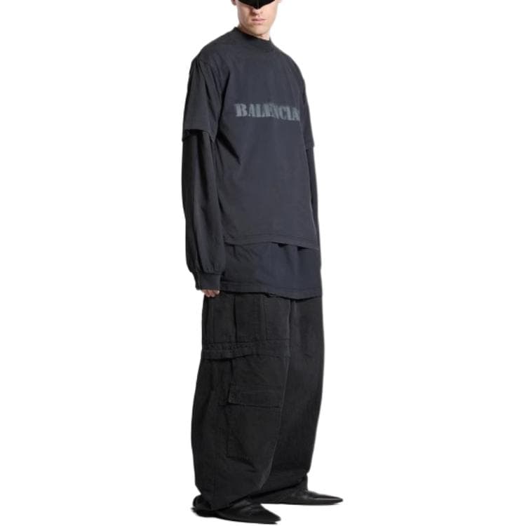 Футболка Balenciaga SS24 T-Shirt Black - изображение 6