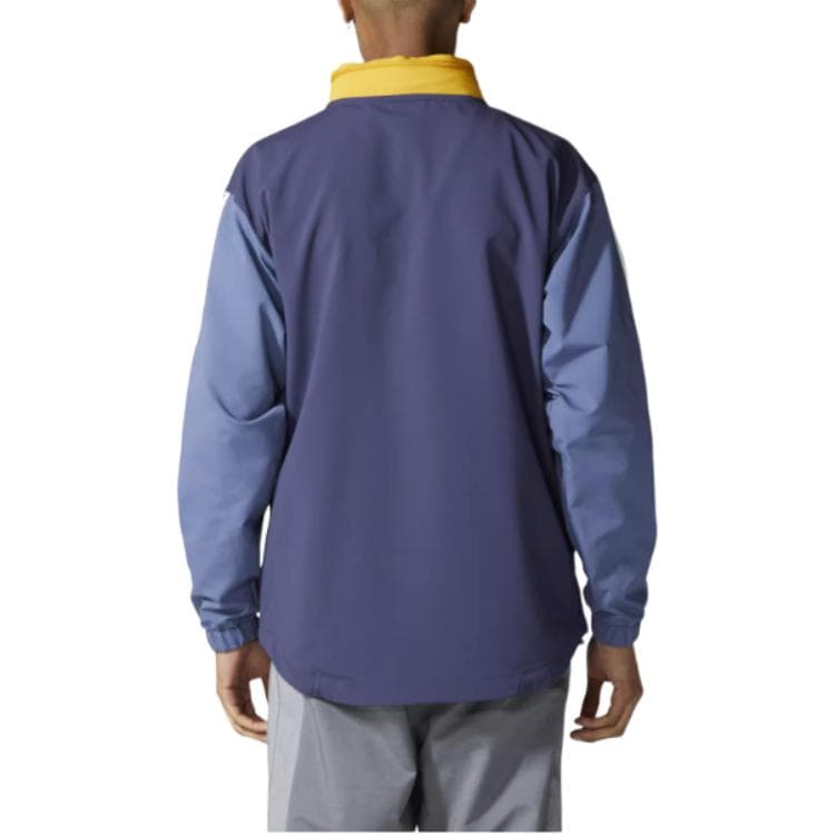 Кофта adidas Originals Striped Logo Half-Zip Sweatshirt Yellow - изображение 4