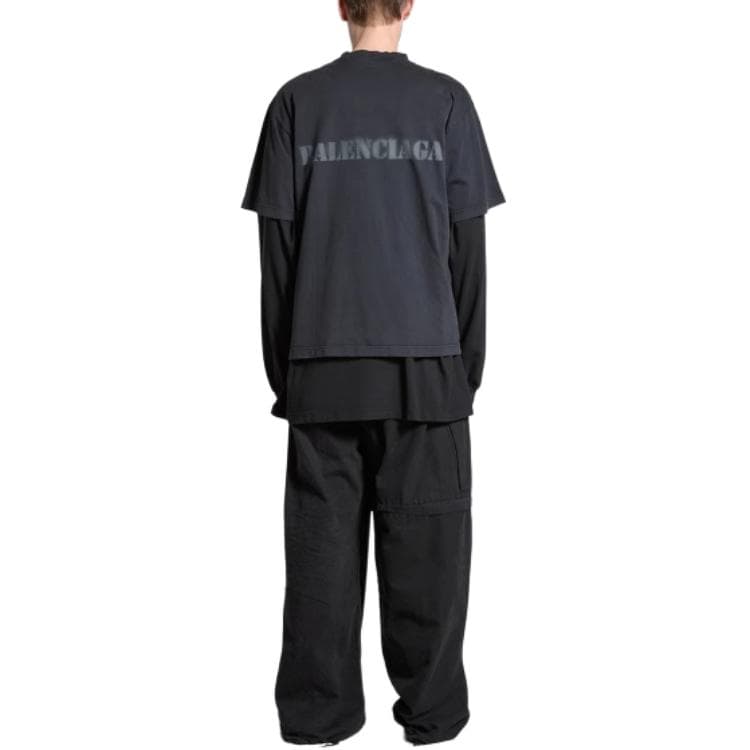 Футболка Balenciaga SS24 T-Shirt Black - изображение 7