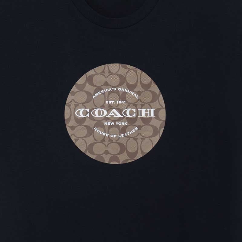 Футболка Coach Logo T-Shirt Black - изображение 5