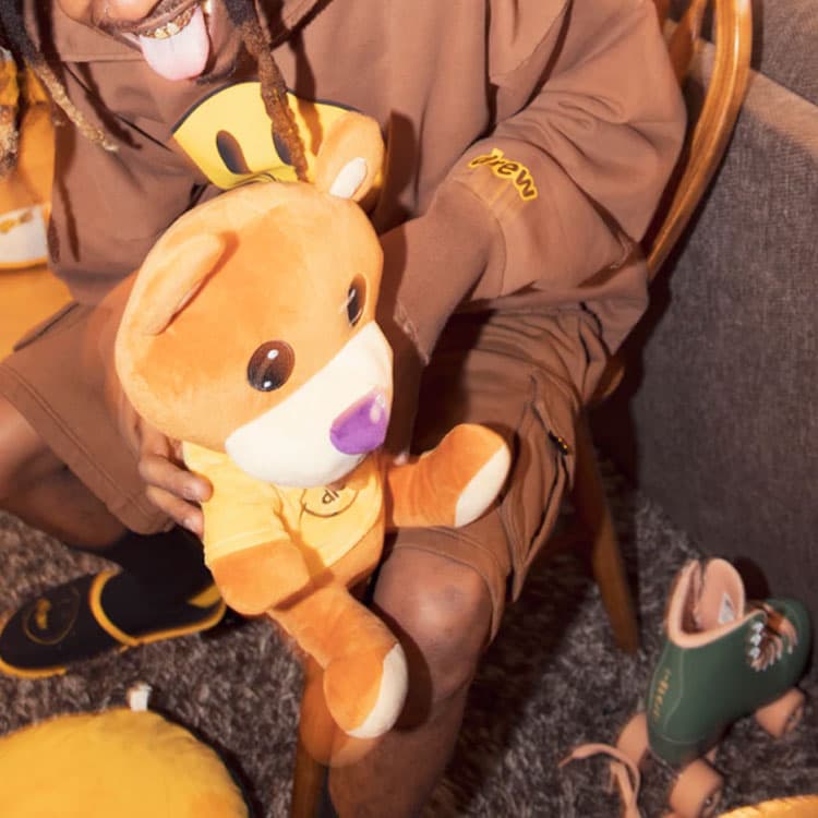 Худи Drew House Mascot Deconstructed Hoodie Brown - изображение 3