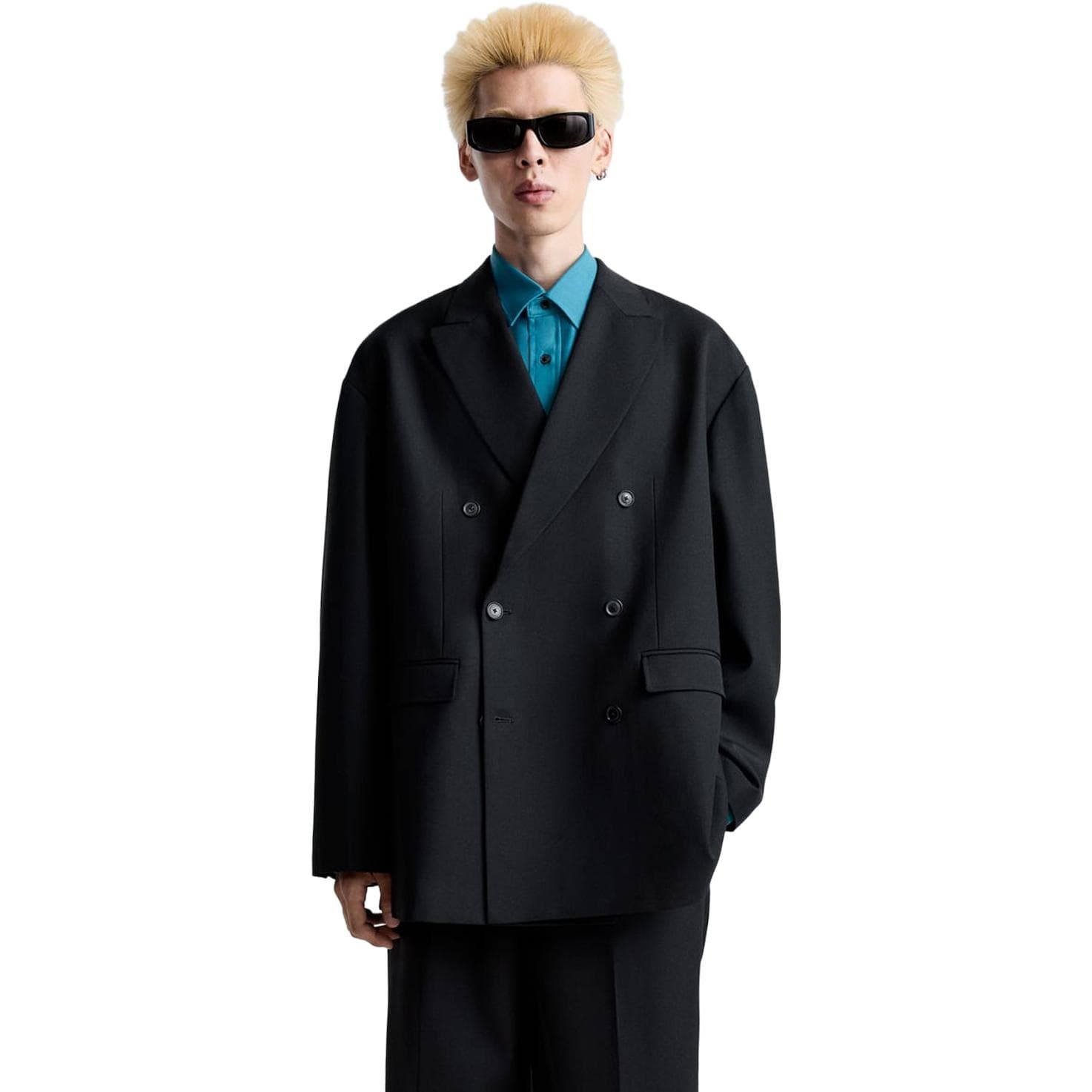 Пиджак ZARA x MAISON SPECIAL Black Blazer - изображение 3