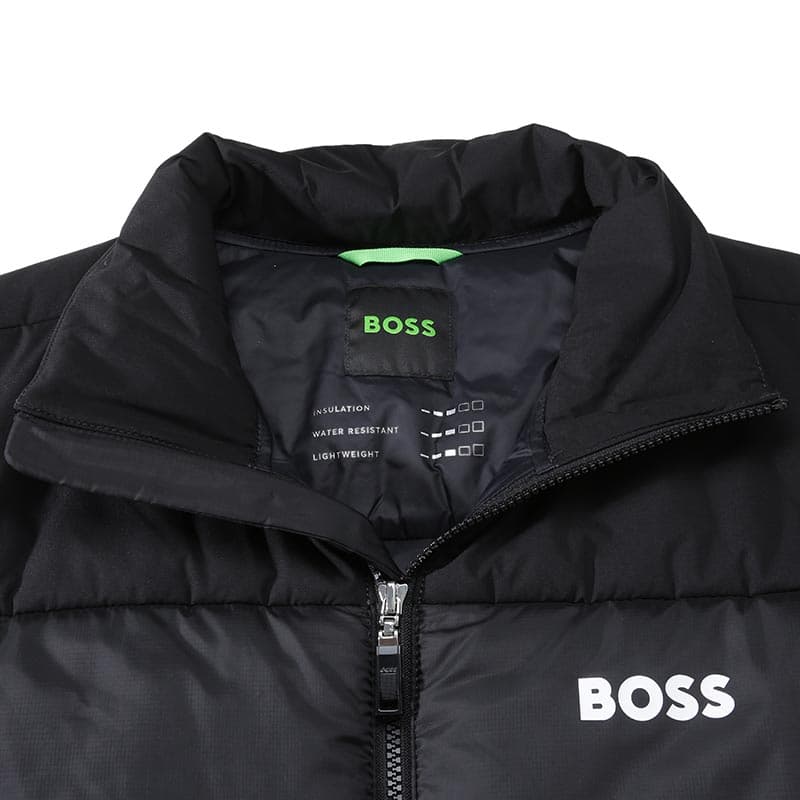 Зимняя куртка пуховик HUGO BOSS Green SS24 Colorblock Logo Cotton Jacket - изображение 7