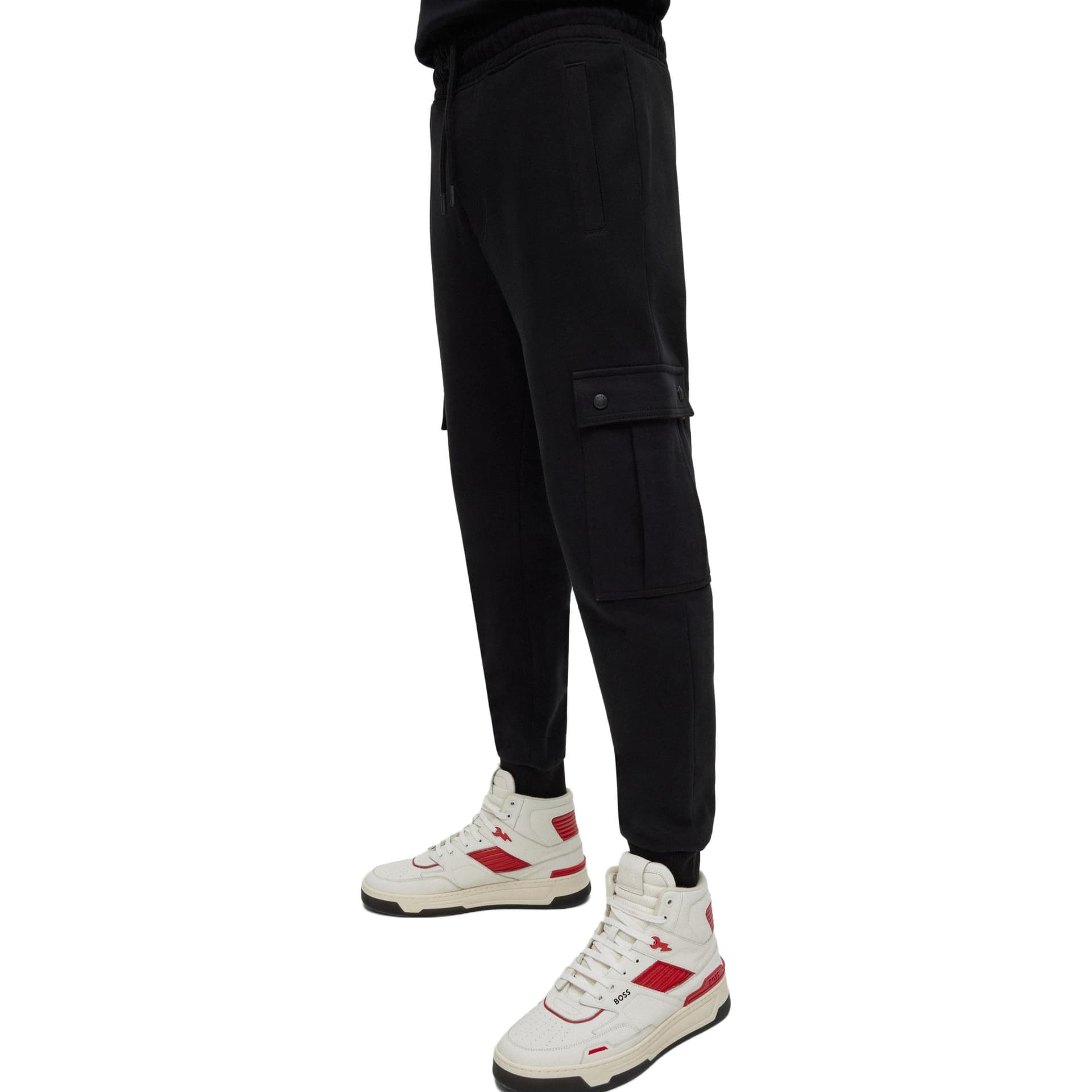 Штаны HUGO BOSS Вязаные спортивные брюки мужские черные - изображение 4