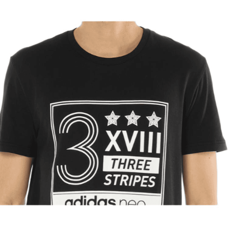 Футболка Adidas Neo Y Fav WRLDCP T Рубашка Мужская Черная - изображение 6
