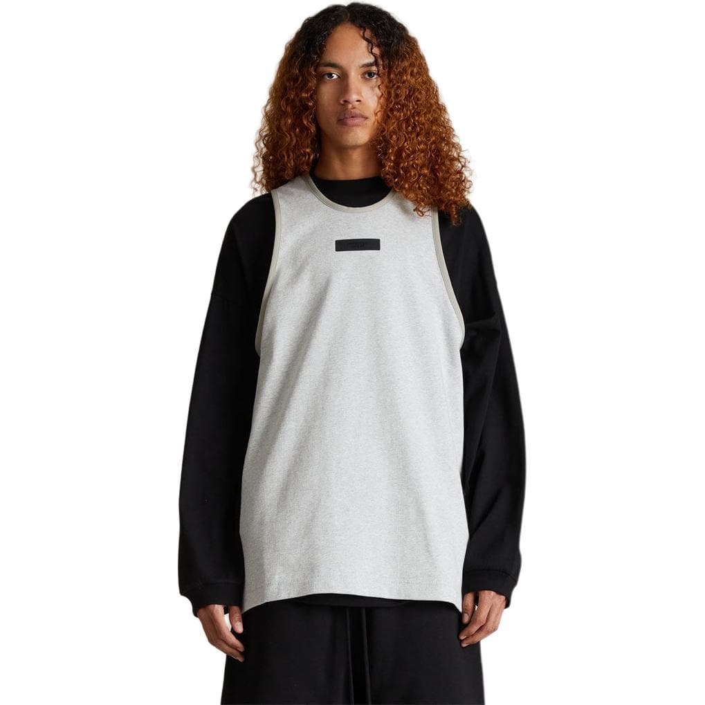 Майка Fear of God Essentials SS24 drop2 Tank Top Light Heather Grey - изображение 5