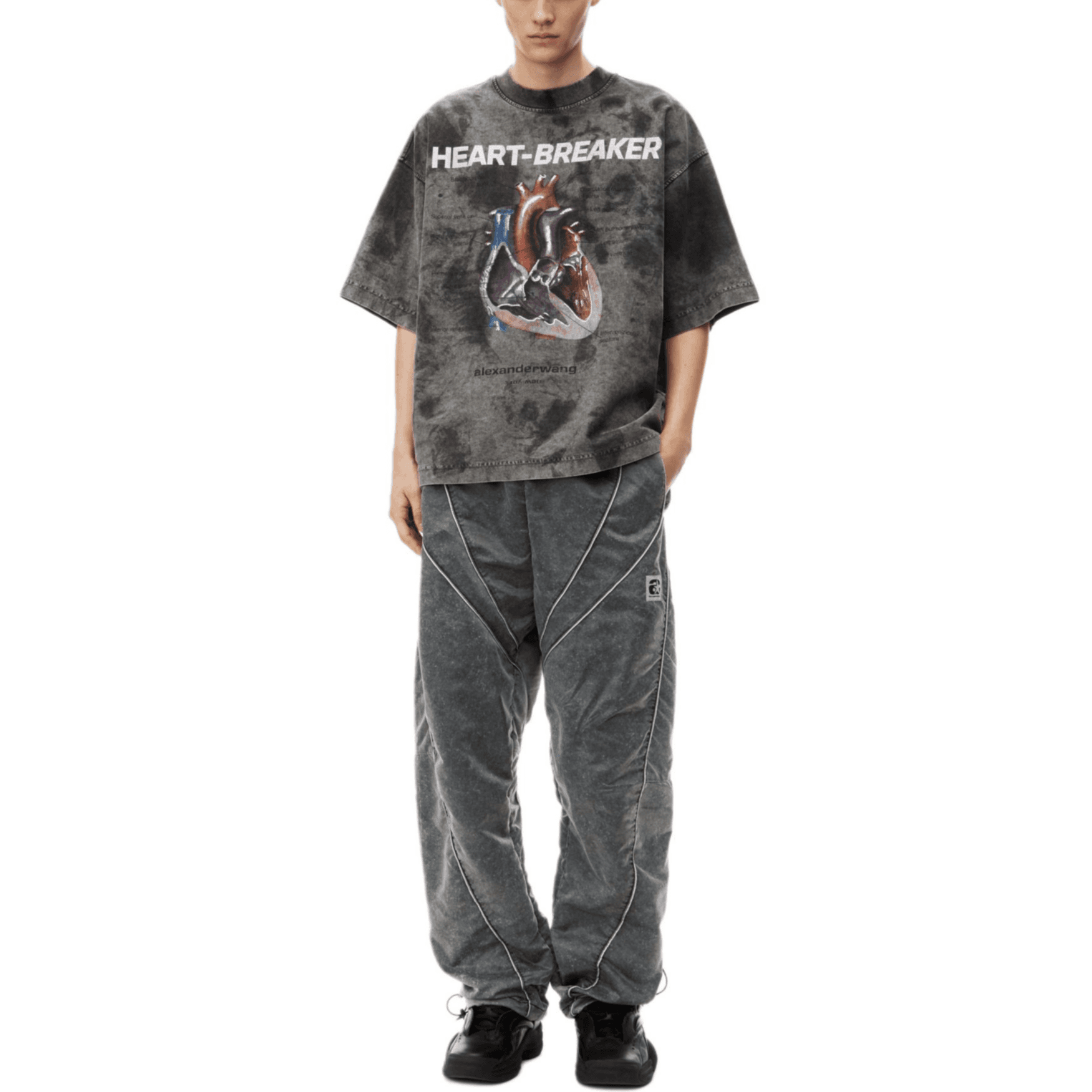 Футболка Alexander Wang FW24 Grey T-Shirt - изображение 2
