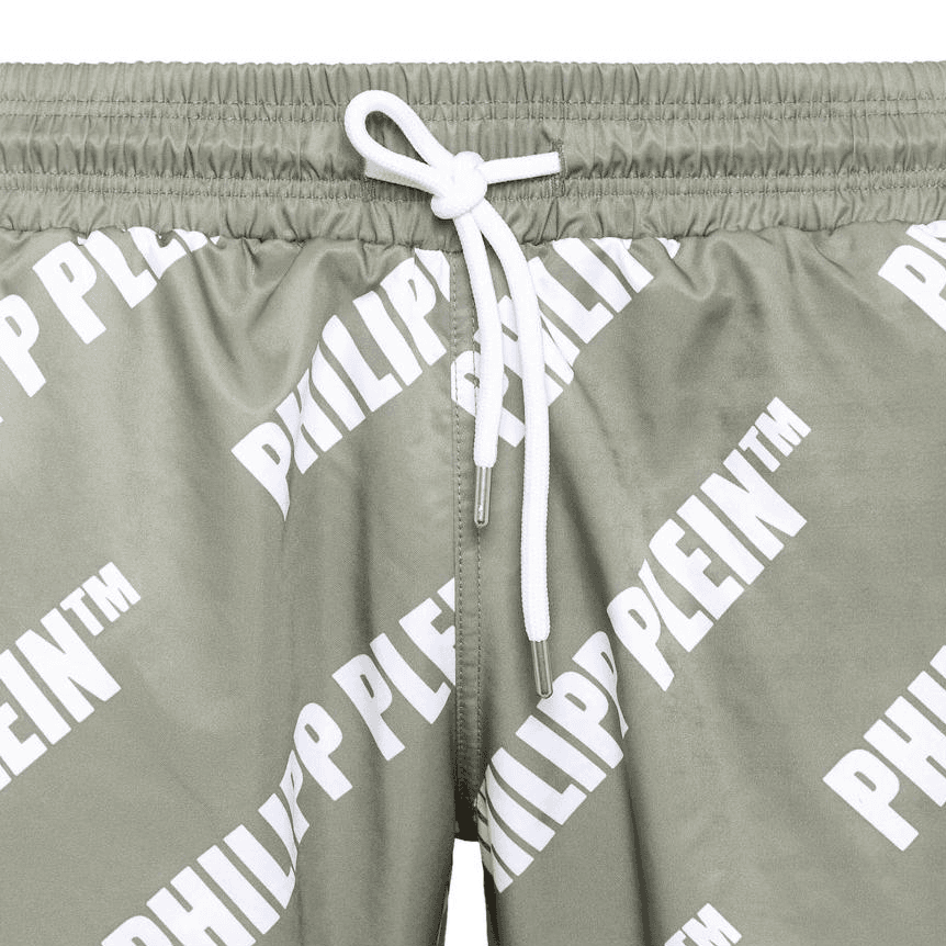 PHILIPP PLEIN SS24 Пляжные шорты Мужские Зеленые - изображение 5