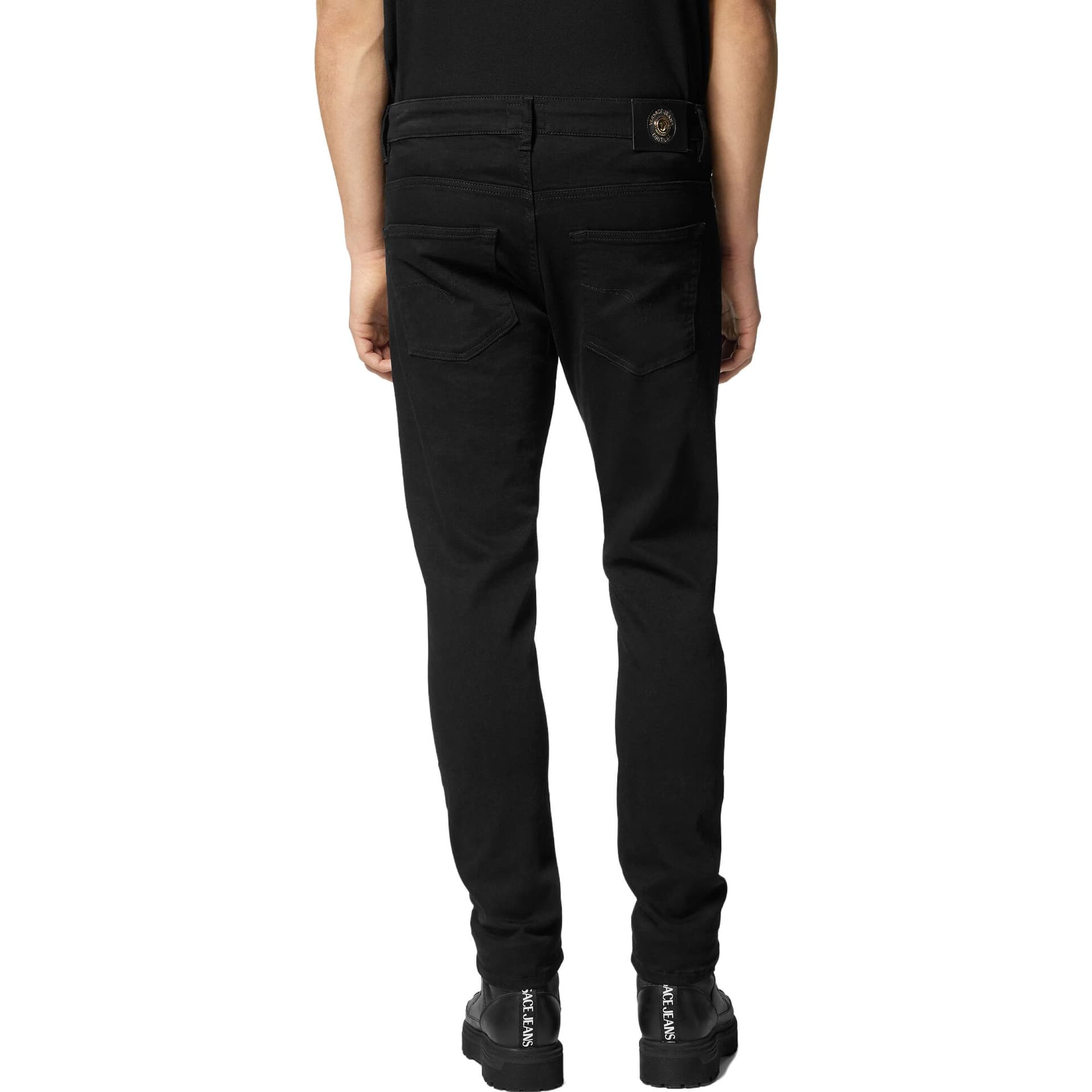 Штаны Versace Jeans Couture FW23 Button Denim Pants Black - изображение 4