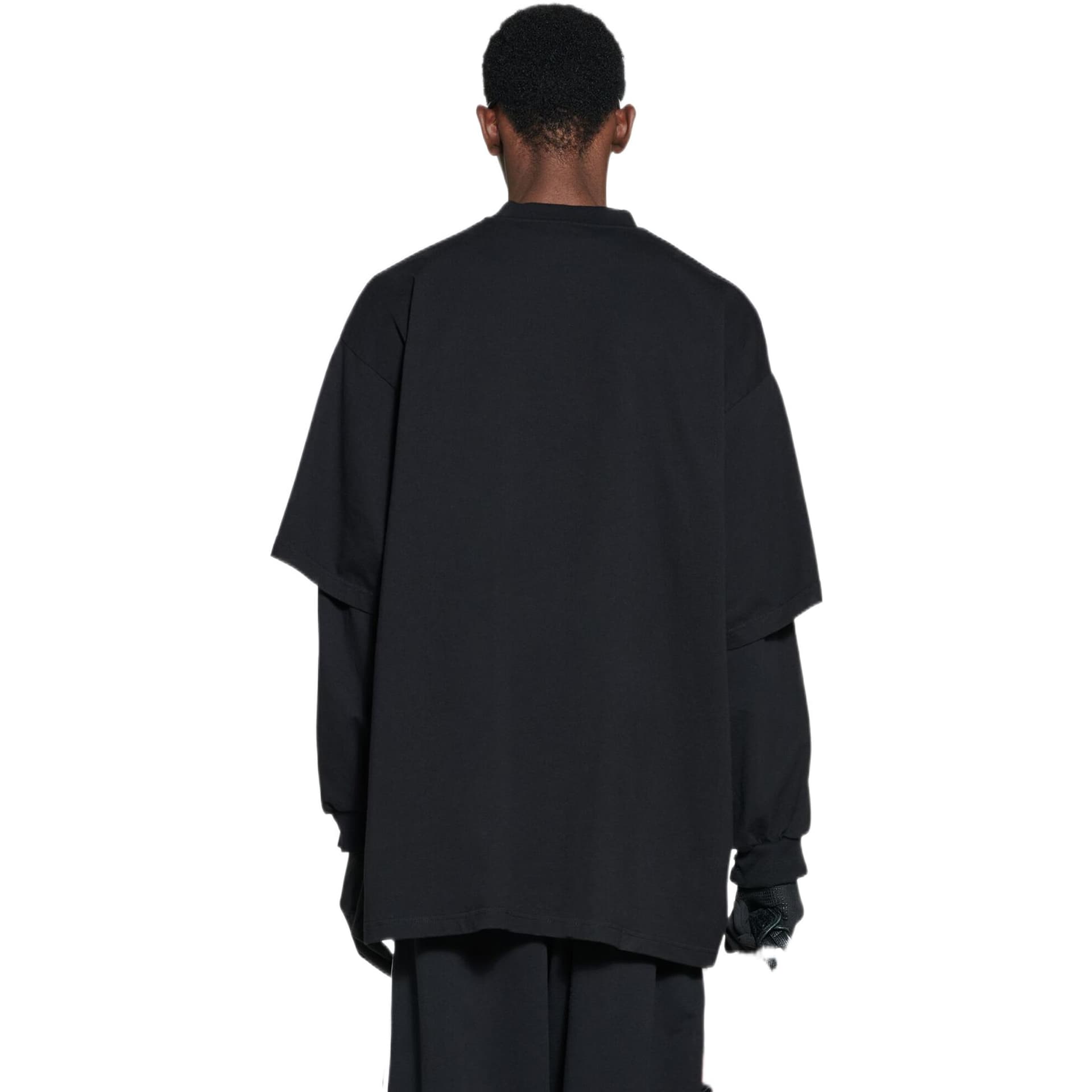 Футболка Balenciaga x adidas FW22 Logo T-Shirt Black — фото 6