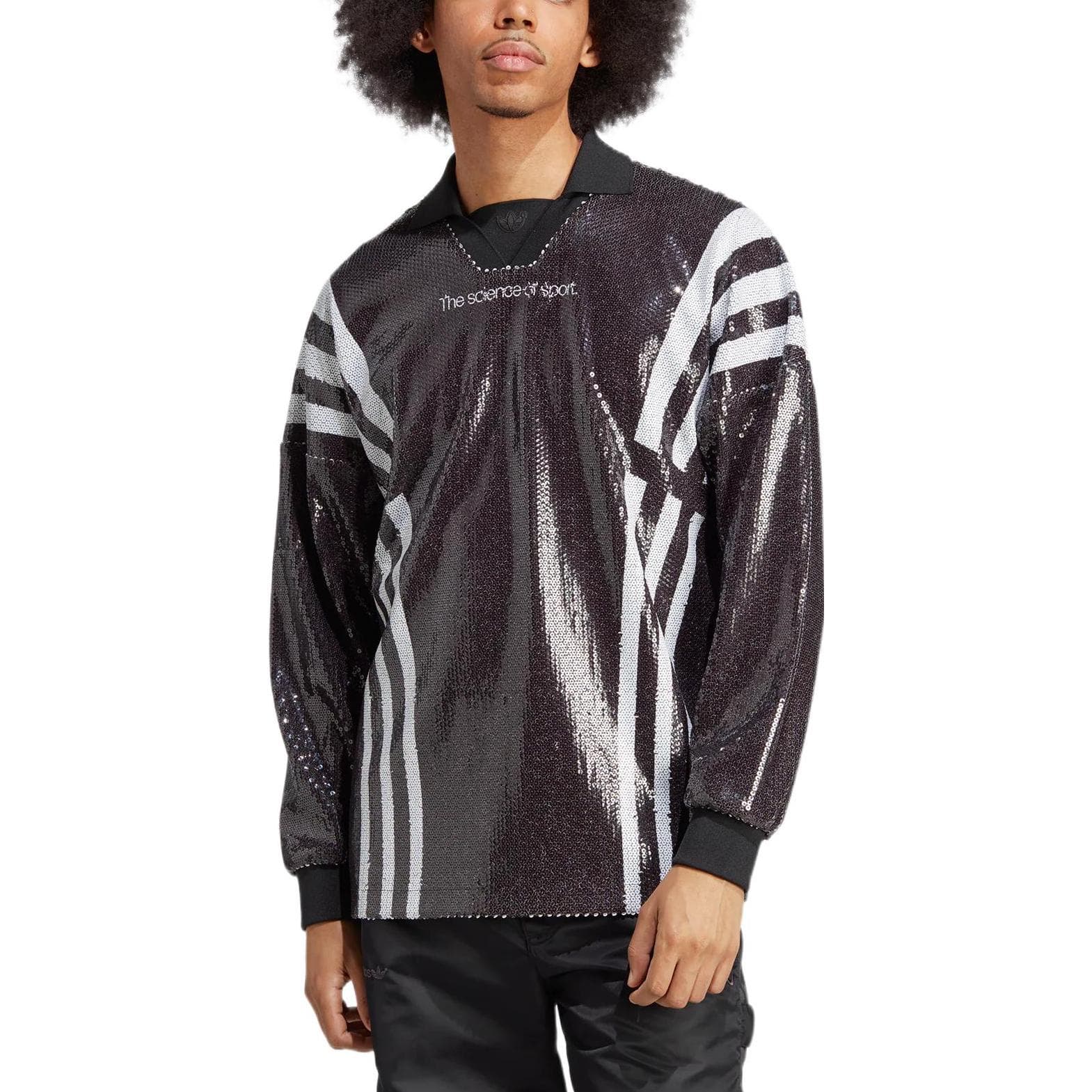 Худи Adidas Originals Blue Version Collection Черные Мужские Толстовки - изображение 4